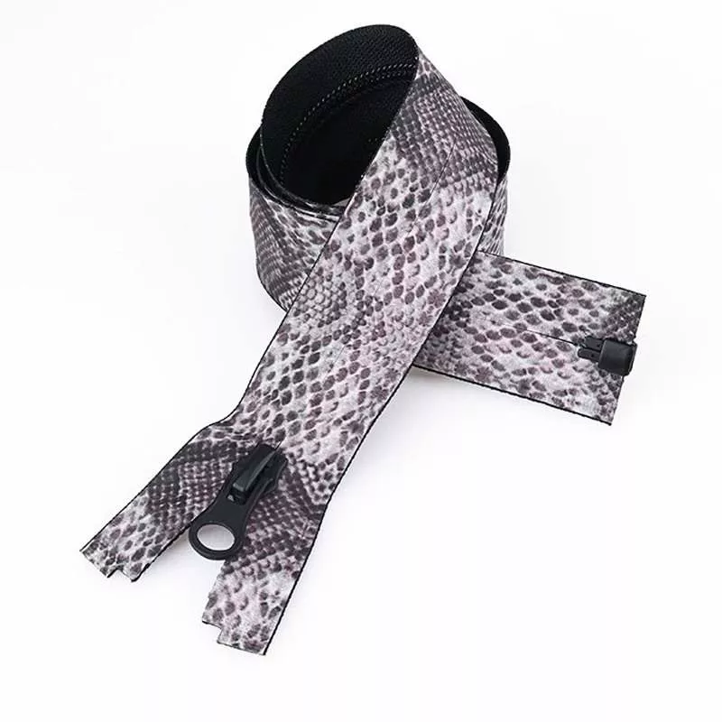 No.5 Heat Transfer Snake Skin Waterproof Separating Nylon Zippers