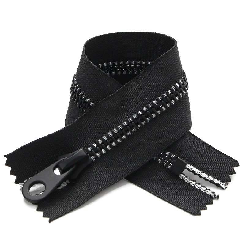 Black Woven Tape #5 Antique Bronze Closed Metal Zipper