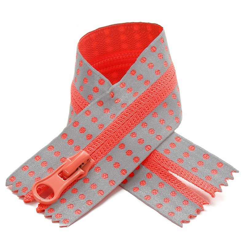 No.5 Reflective Polka Dot Closed End Nylon Coil Zippers