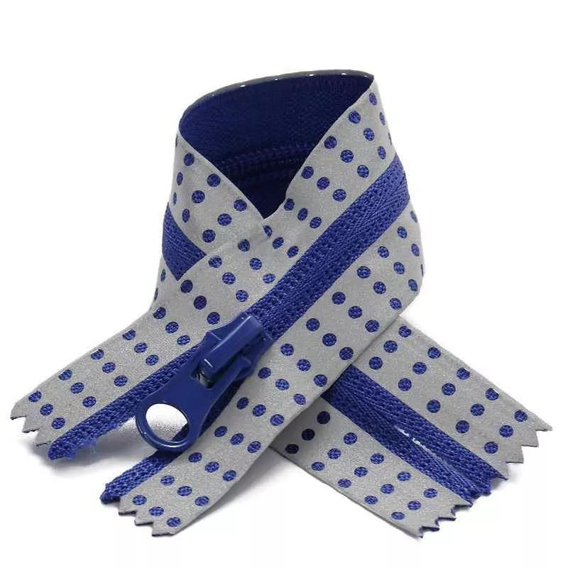 No.5 Reflective Polka Dot Closed End Nylon Coil Zippers