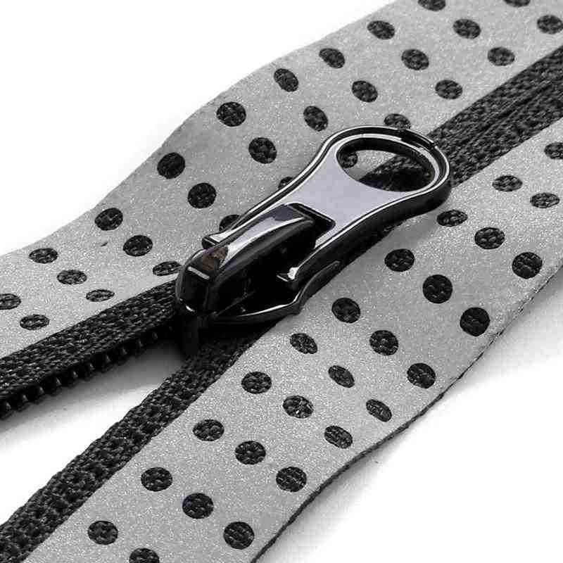 No.5 Reflective Polka Dot Closed End Nylon Coil Zippers
