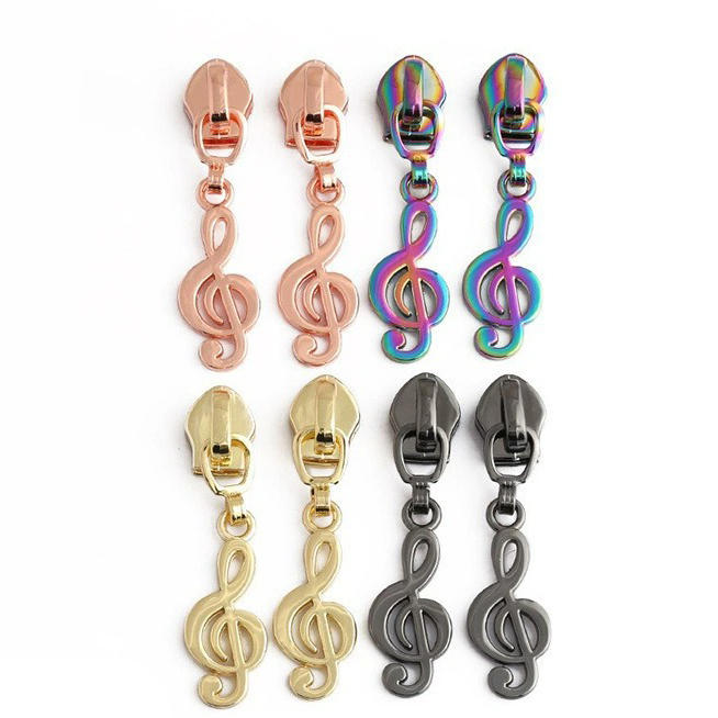 No.3No.5 Music Note Zipper Heads