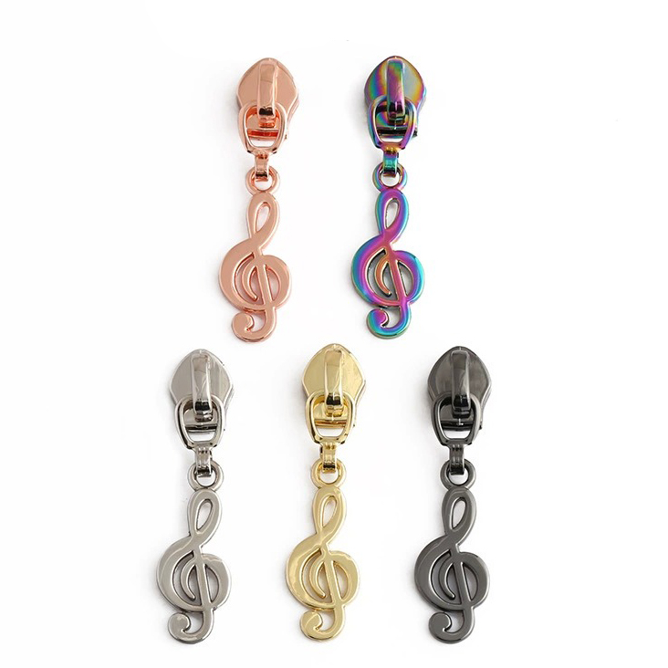 No.3No.5 Music Note Zipper Heads