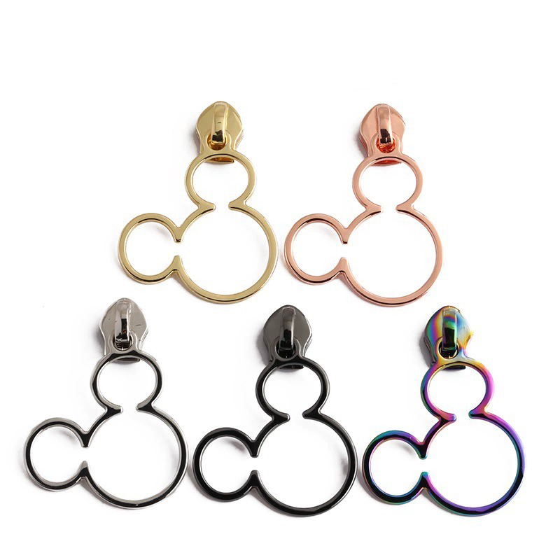 Hollow Mickey Mouse Metal Zipper Pulls
