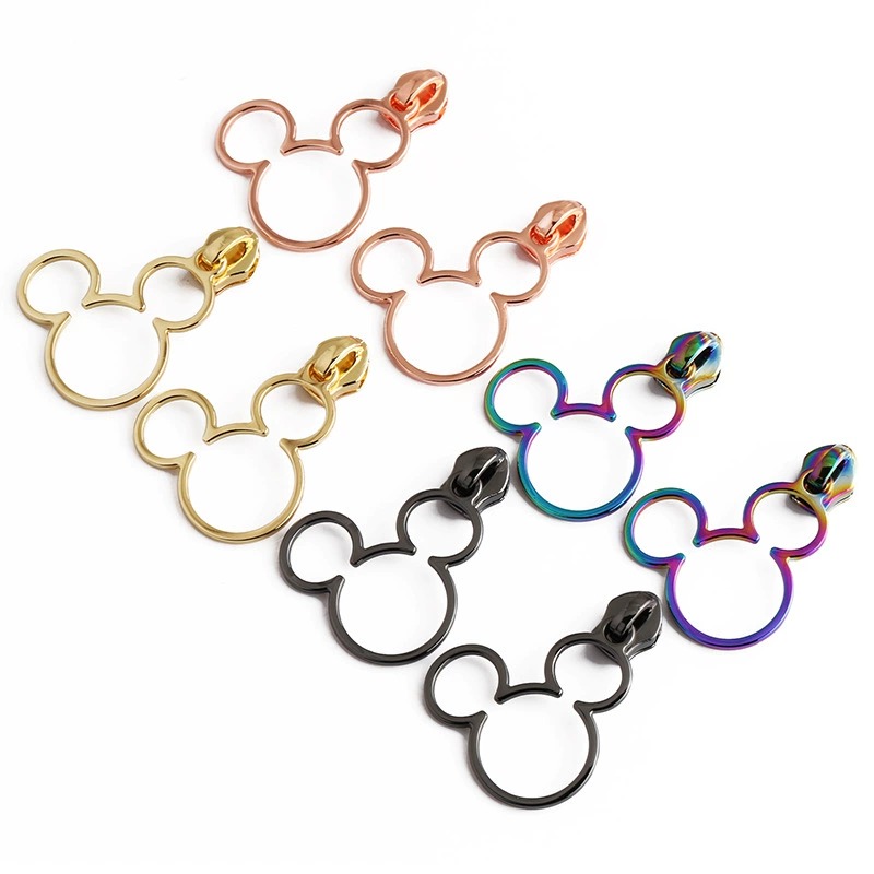 Hollow Mickey Mouse Metal Zipper Pulls