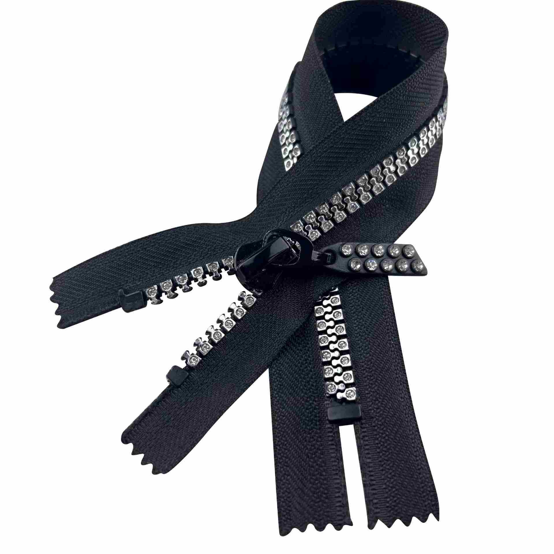 No.5 Decorative Crystal Zipper