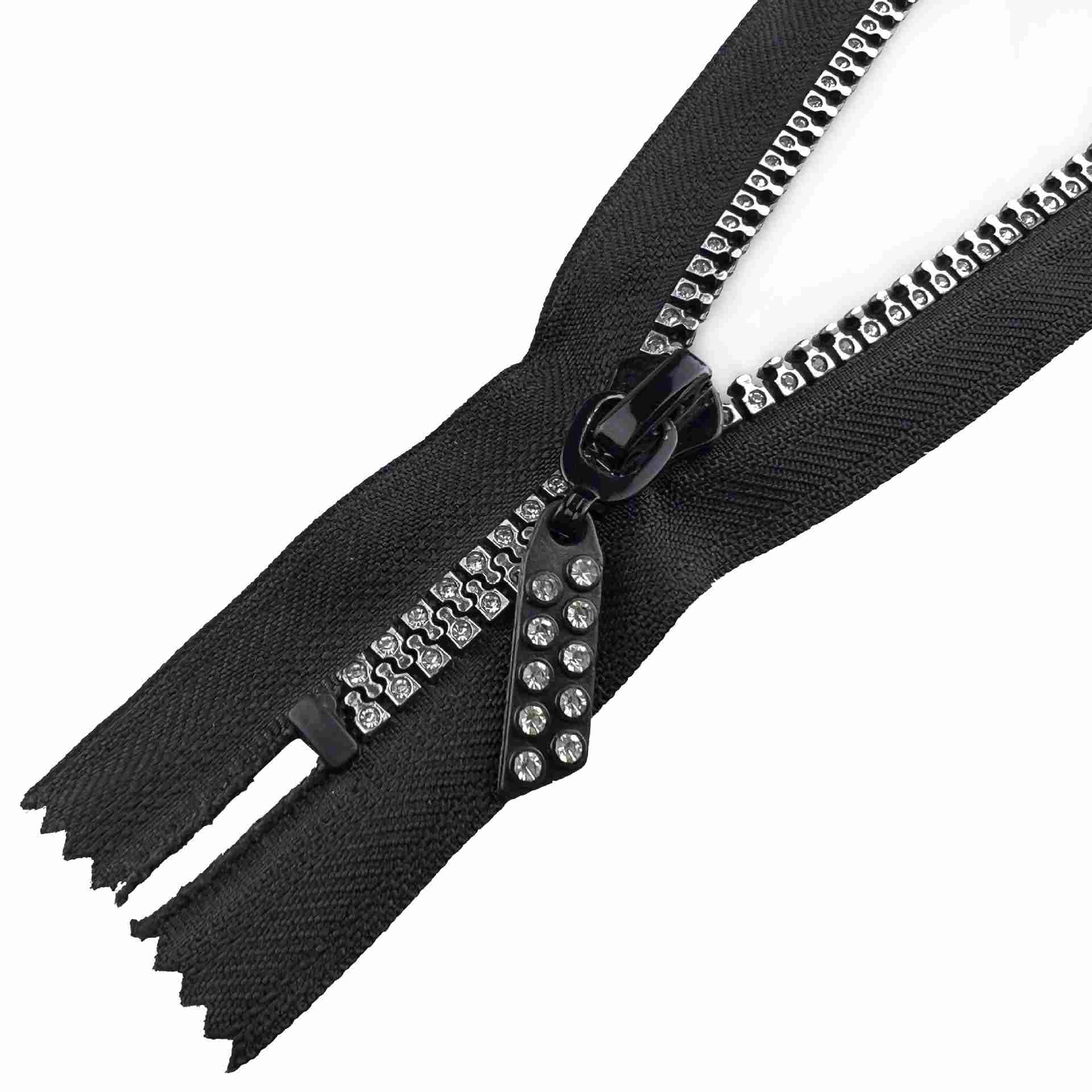 No.5 Decorative Crystal Zipper
