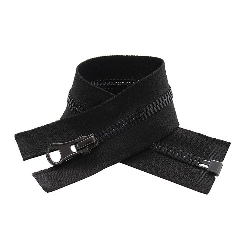 #3 #5 #8 Closed End Brass Metal Zipper Golden Teeth Black Tape for Leather Coat Wallet Bag Pocket