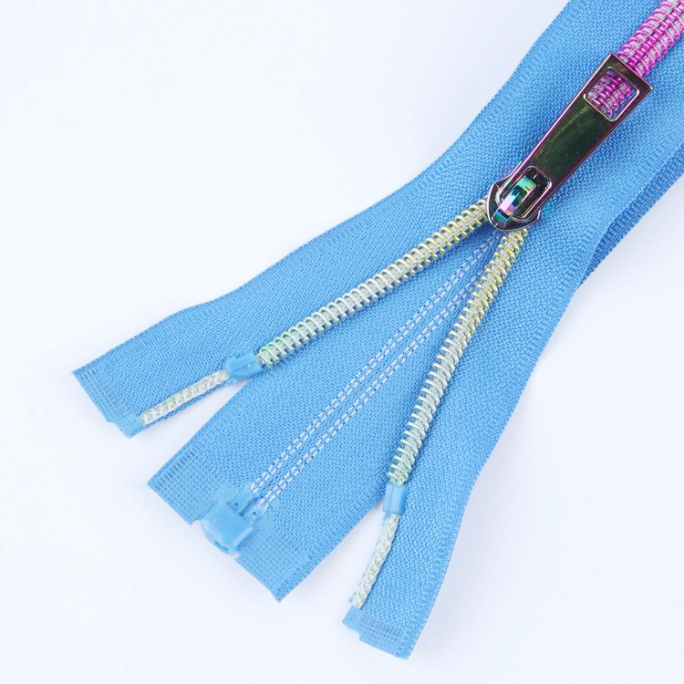 No.5 Iridescent Electroplated Metal Zipper