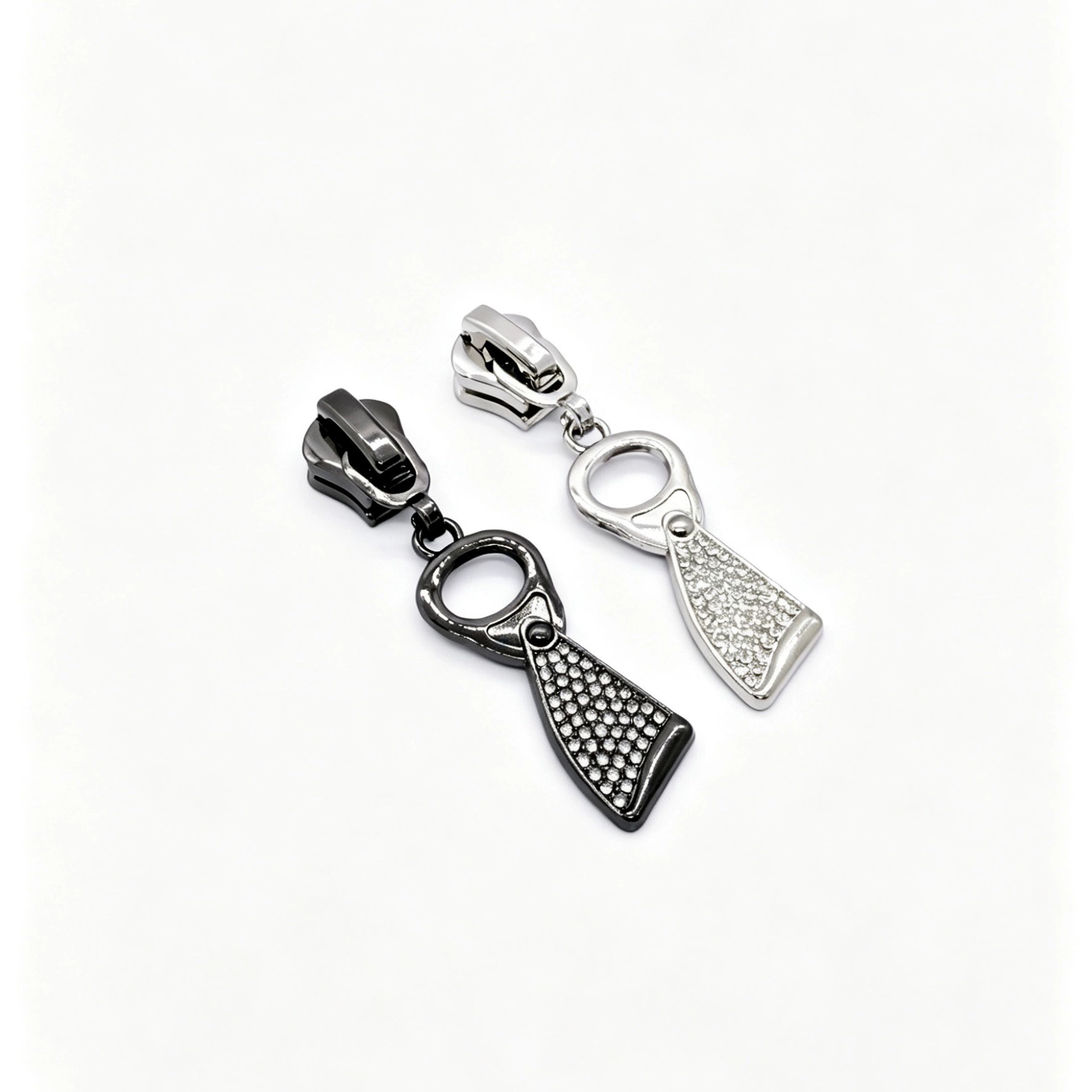 Triangle Rhinestone Inlaid Zipper Pulls