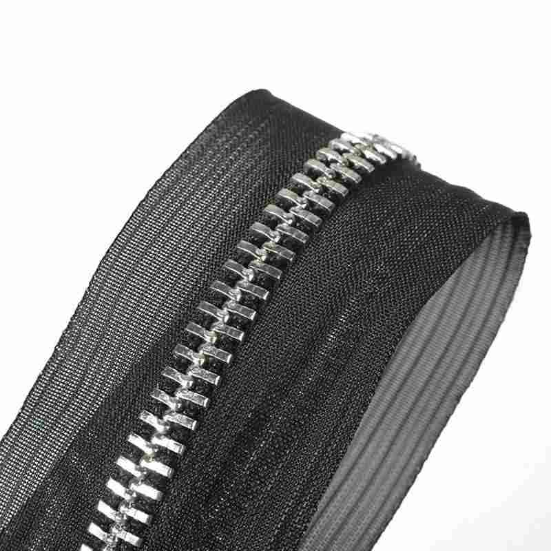 #5 Y Teeth Closed End Silver Metal Zipper