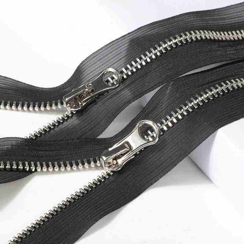 #5 Y Teeth Closed End Silver Metal Zipper