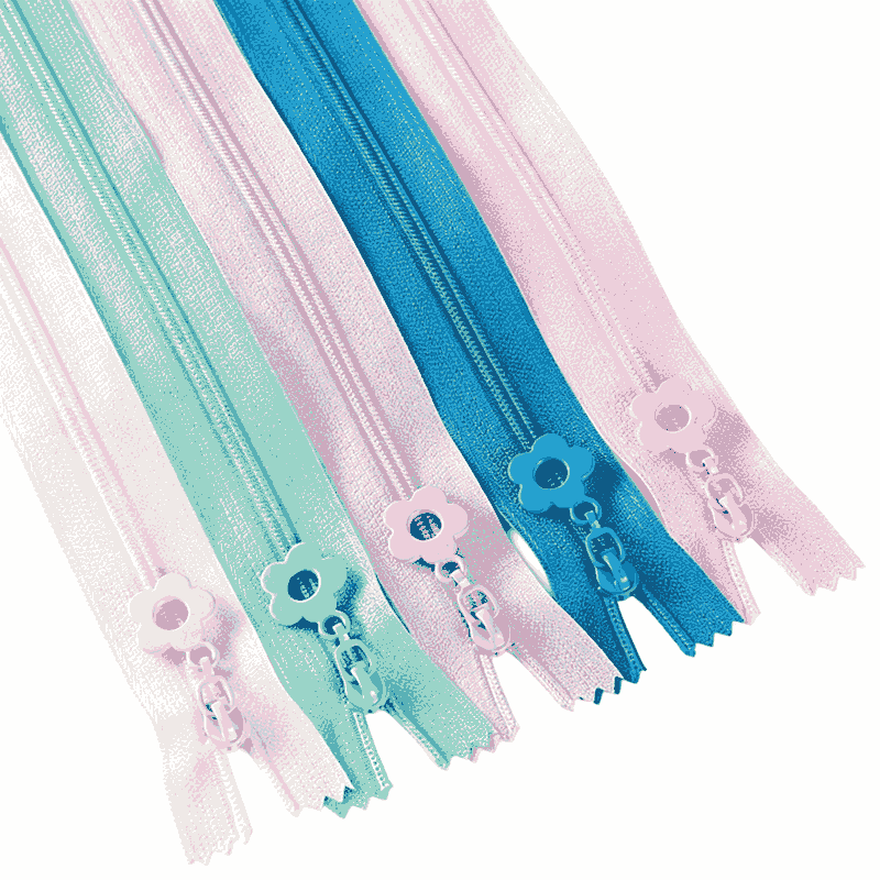 SZ032 No.3 Colorful Flower Zipper