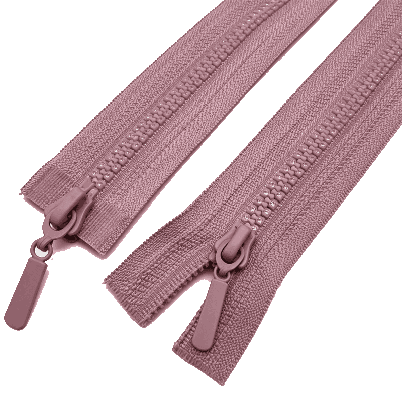 5# Resin Rhinestone Double Open-End Zipper