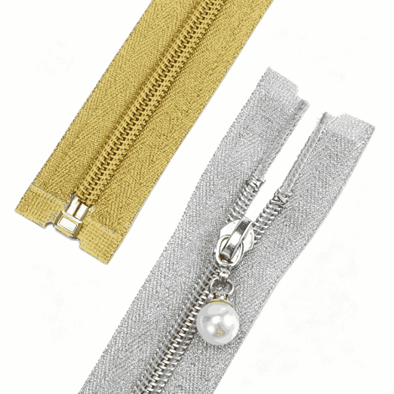 5# GoldSilver Plated Nylon Zipper