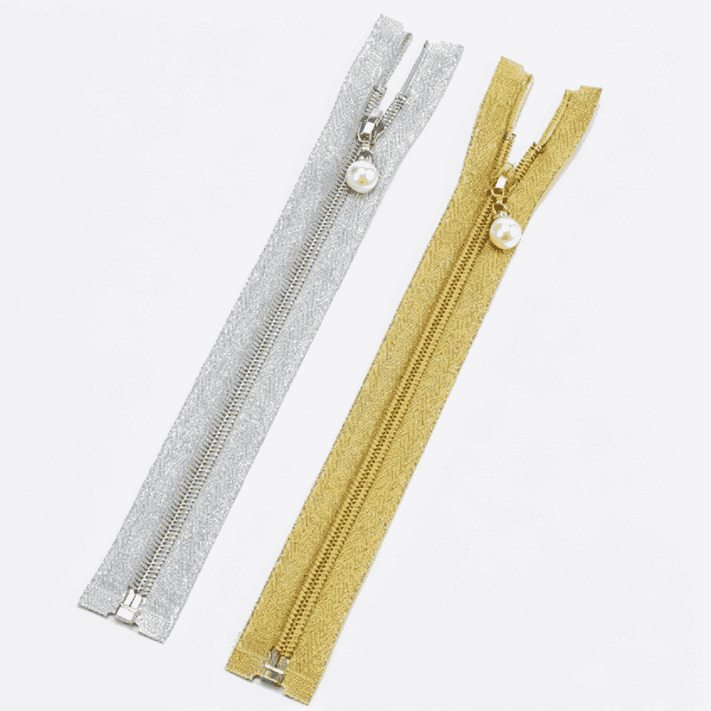 5# GoldSilver Plated Nylon Zipper