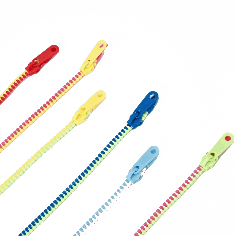3# Two-Tone Resin Zipper chain Bracelets