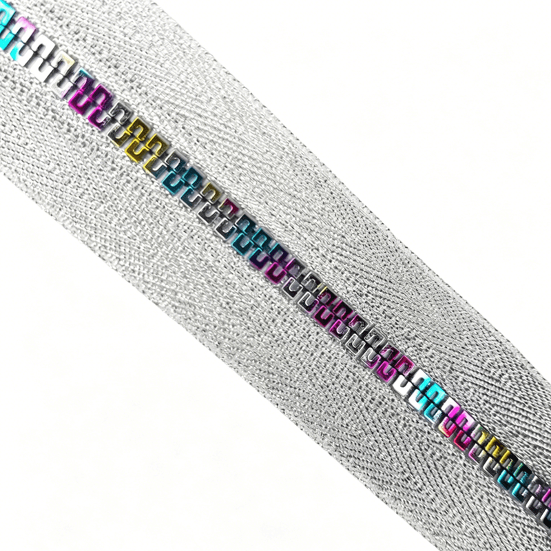 Trendy #5 Rainbow “Paperclip” Resin Zipper Tape